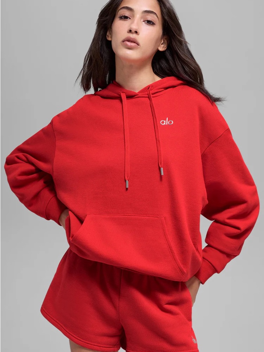 Alo Accolade Bright Red Hoodie